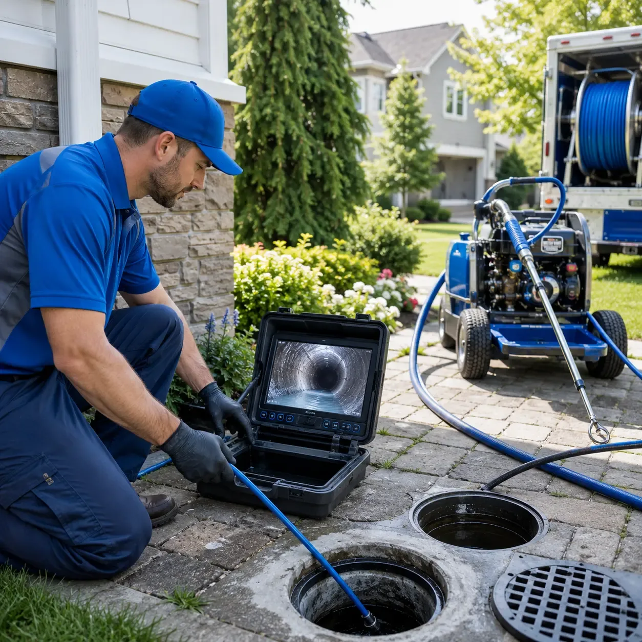 Outdoor drain cleaning professionals serving Brogue, PA