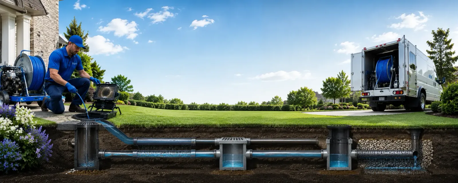 Outdoor drain cleaning information for Brogue, PA